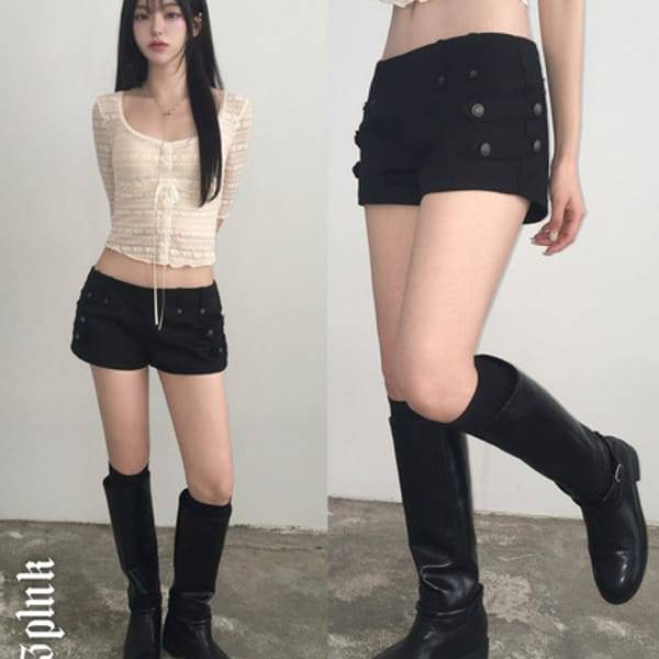 확대된 대표 더핑크 / 다둥 로우라이즈 나폴레옹 숏 팬츠