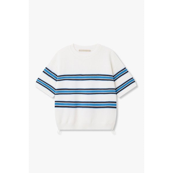 [파주점] 라운드넥 스트라이프 니트 풀오버 7126250502