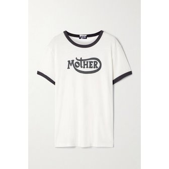 마더데님 릴 구디 프린트 코튼 블렌드 저지 티셔츠 46376663162988157