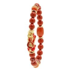  호연 불교 기원 팔찌 비휴 원석 (경면 레드) (WFFPX6F)