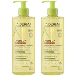 A-DERMA 아더마 엑소메가 컨트롤 에몰리앙뜨 클렌징 오일 500ml 2개