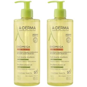  A-DERMA 아더마 엑소메가 컨트롤 에몰리앙뜨 클렌징 오일 500ml 2개