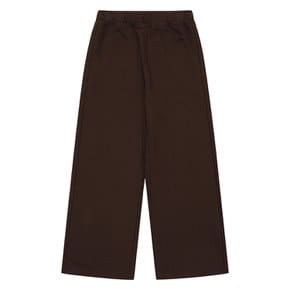 여자 가을이월 브라운 와이드 셋업 바지(25QT758)