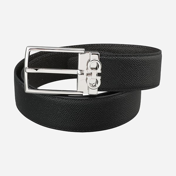 [시흥점] 5F 67A037 708206 간치니 양면 벨트 블랙 다크 브라운