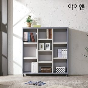 [착불]아이앤 리엘 1200 이동식 3단책장 DF