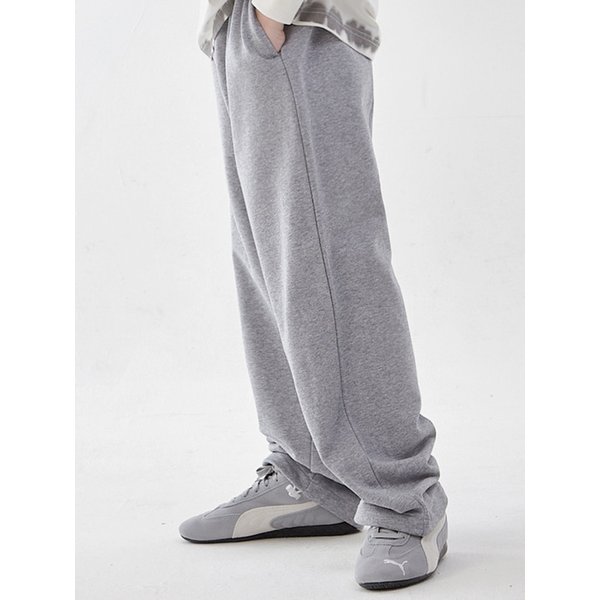 A2 무지 일자 스웻팬츠 (그레이)