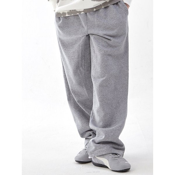 A2 무지 일자 스웻팬츠 (그레이)