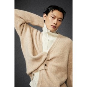 Men Alpaca Cardigan (Beige)_D6WAW24003BEX