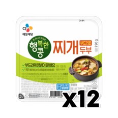 행복한콩 양념이잘배는 부드러운 찌개두부 290g x 12개