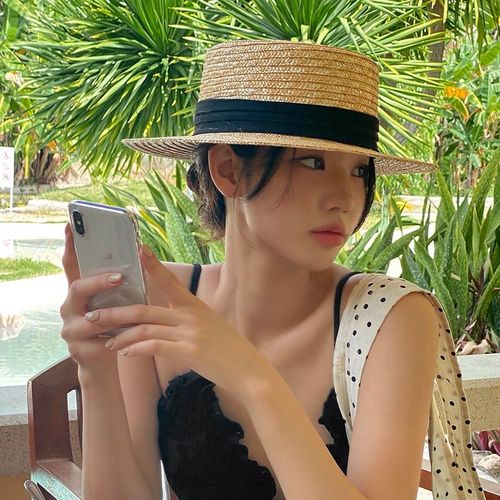 비치팜 / 프랑 파나마 햇 비치룩 휴양지 밀짚 모자 벙거지