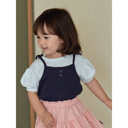마이리틀스타 리본 베스트_네이비