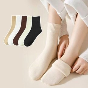 겨울여성패션 여성 겨울 도톰한 골지양말 중목 삭스 기모안감 데...