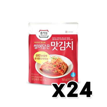  종가집 썰어담은 맛김치 50g x 24개