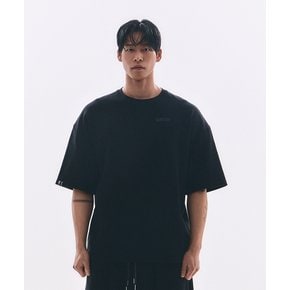 ALI 더 레전드 오버핏 레터링 반팔 블랙