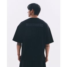 ALI 더 레전드 오버핏 레터링 반팔 블랙
