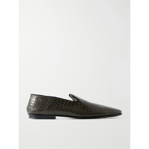 크로커다일 가죽 그로스그레인 트림 로퍼 46376663162964380