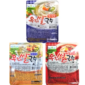 우리쌀국수 멸치+북어맛+매운맛 6개씩  총18개 /무료 빠른배송