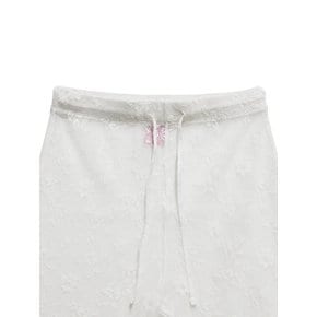 Lace String Shorts (White)