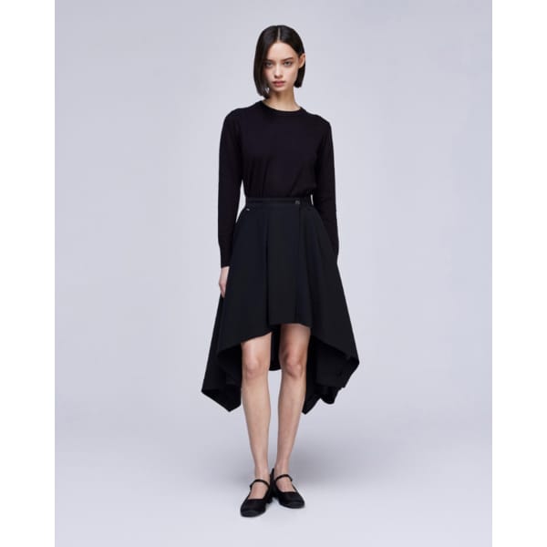 [파주점] [송지오우먼]송지오 바이어스 컷 스커트 블랙 WH3SK309BK
