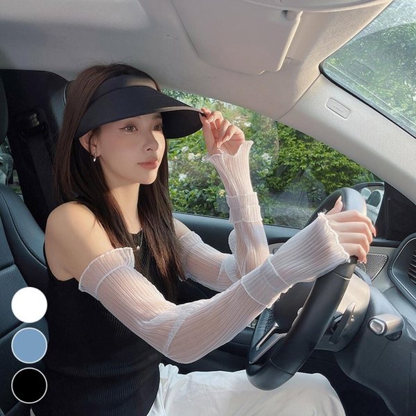 [옷자락] 여성 페미닌 망사 시스루 레이스 팔토시