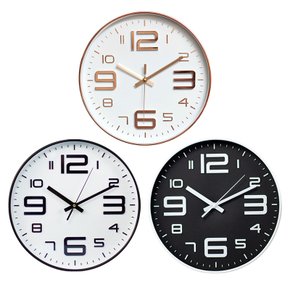 무소음 벽시계 30cm 원형 인테리어 사무실 거실 벽걸이 시계 ODM-CLOCK02
