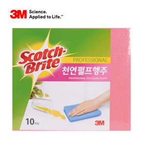 3M 스카치브라이트 천연펄프 행주 핑크 10p