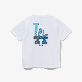 [키즈] MLB LA 다저스 페이즐리 티셔츠 화이트 14310262