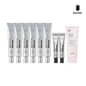 [쟈스] 화이트 토닝샷 크림 40ml x6 + 15ml x2 + 아트델리 멜라컷 선크림 50ml_M (S15236007)