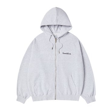 아크메드라비 SCRIPT CHAIN NEEDLEWORK HOODIE ZIP UP  MELANGE 스크립트체인니들워크 집업 멜란지