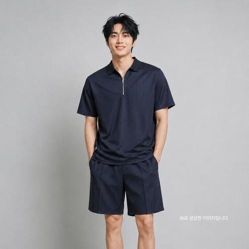KSS 183 남자반집업카라반팔반바지세트(1)
