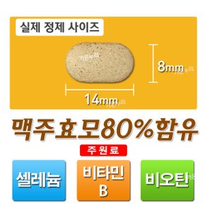 액티골드셀렌효모 240정 맥주효모 비오틴 셀레늄 아연 효소종합영양제