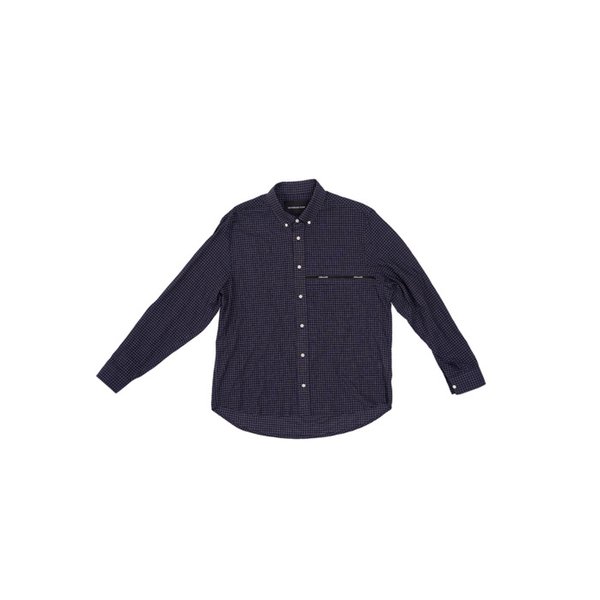 BLUE CHECK TAPPED SHIRT