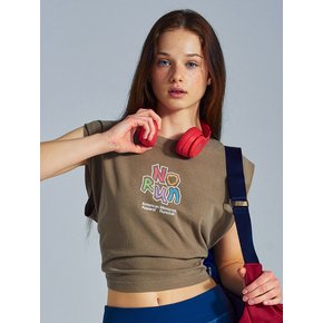 MNS x American apparel No Run Sleeveless (over-fit)_Brown