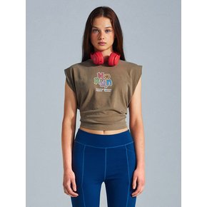 MNS x American apparel No Run Sleeveless (over-fit)_Brown