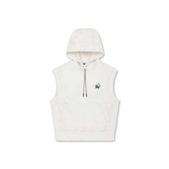 왁 골프 (WWTCA24611IVX)Women WAACKY Jersey Hoodie Vest