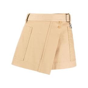 Neutral Belted Asymmetric Miniskirt LCPS24SK05394269 TP716532203