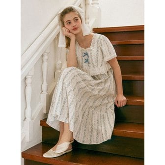 루나루즈 스튜디오 여성 플라로렌 코튼 스퀘어넥 반소매 원피스 잠옷