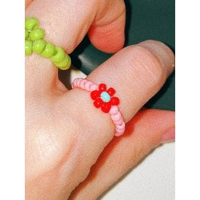 Cherry Bloom Flower Beads Ring 비즈반지