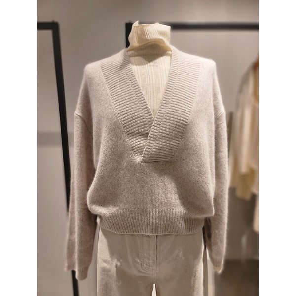 [여주점] 라쿤 딥 브이넥 니트(SAKP57461)