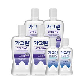 동아제약 가그린 스트롱 750ml 4개+오리지널 250ml 2개 가글