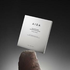 아이다 AIDA 글루타치온 브라이트닝 마스크-토닝 이펙트 4매입, 1BOX