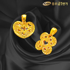 여자 순금 펜던트 하트비트 외1종  3.75g