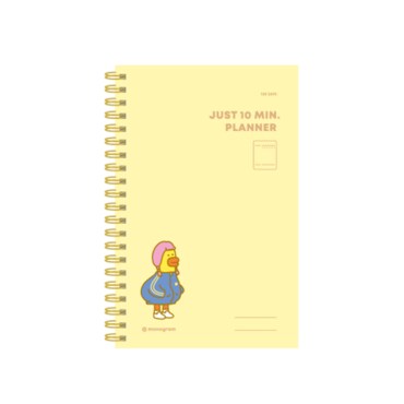  모노그램 monogram 텐미닛 플래너 just 10 min planner 100일 Hipduck2 6.5 MG-15 [유진스토어]