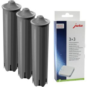 독일 유라 커피머신 필터 3 x Jura Claris Smart Filter Cartridges 1 x 3 Jura Descaling Table