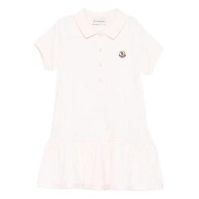 몽클레어 L19548I000148496F 503 LIGHT PINK LOGO PATCH POLO DRESS