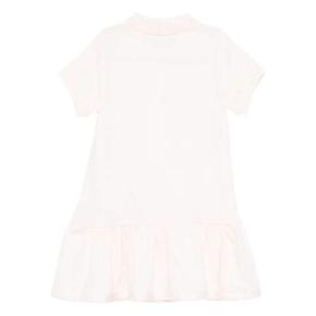 몽클레어 L19548I000148496F 503 LIGHT PINK LOGO PATCH POLO DRESS
