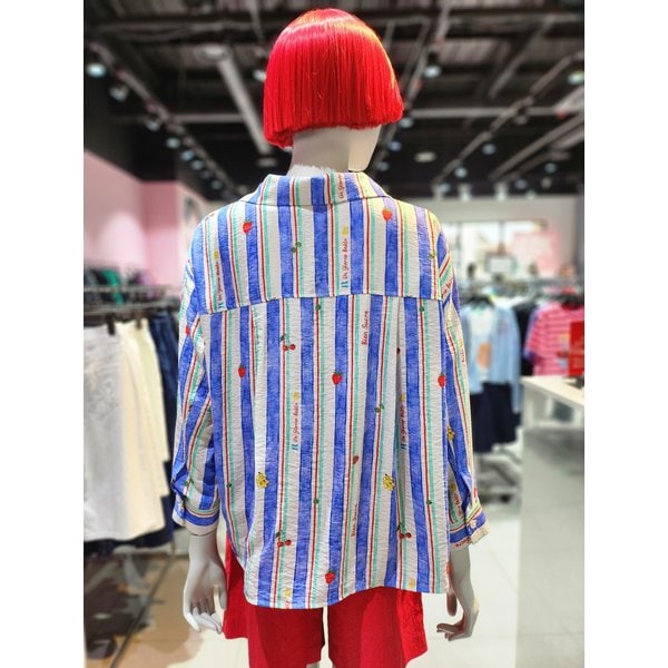 [부산점] 딸기 스트라이프 블라우스 BABLA7631