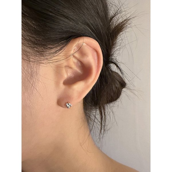 [925silver] Lucky clover earring
