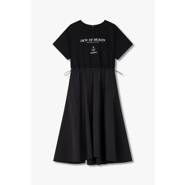 GCUT [지컷25S/S]저지 믹스 레터링 프린트 원피스(7255237108)