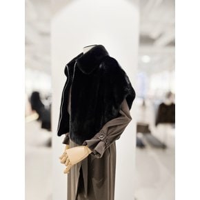 [파주점] [더아이잗컬렉션]밍크 집업 캡 슬리브 자켓 CRCAFSV61